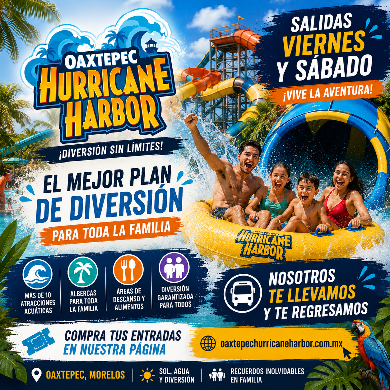 Oaxtepec Hurricane Six Flags